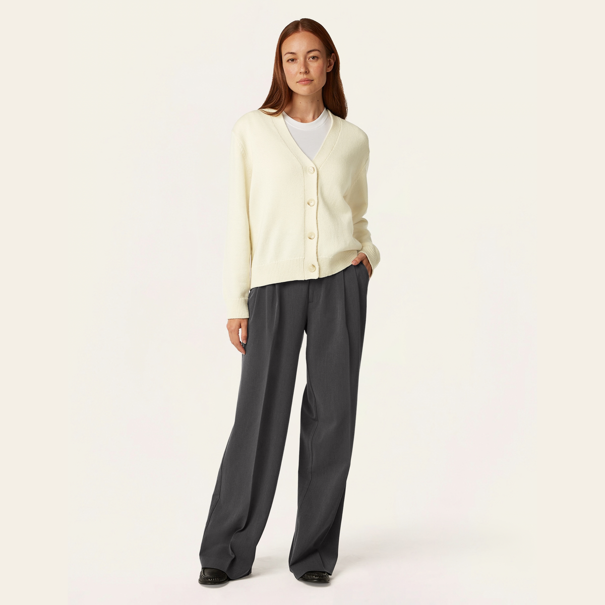 Heavy Seawool Cardigan - Off White