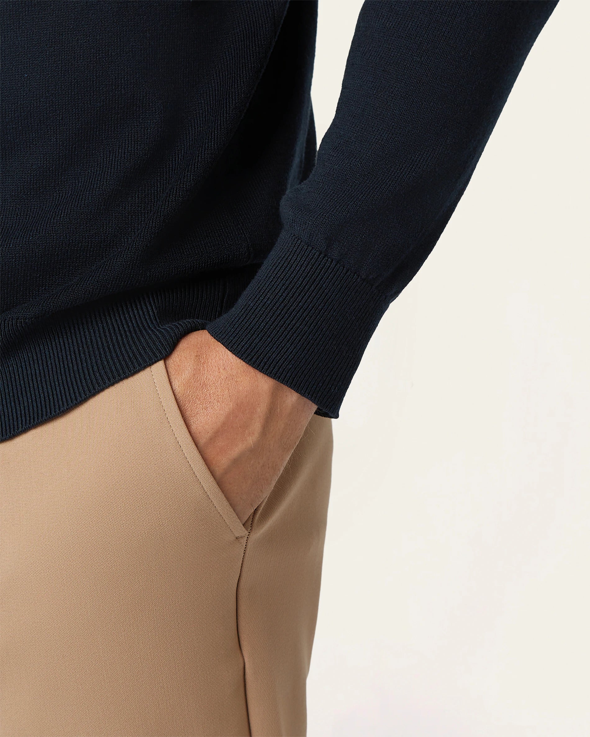 Seawool Half Zip Navy