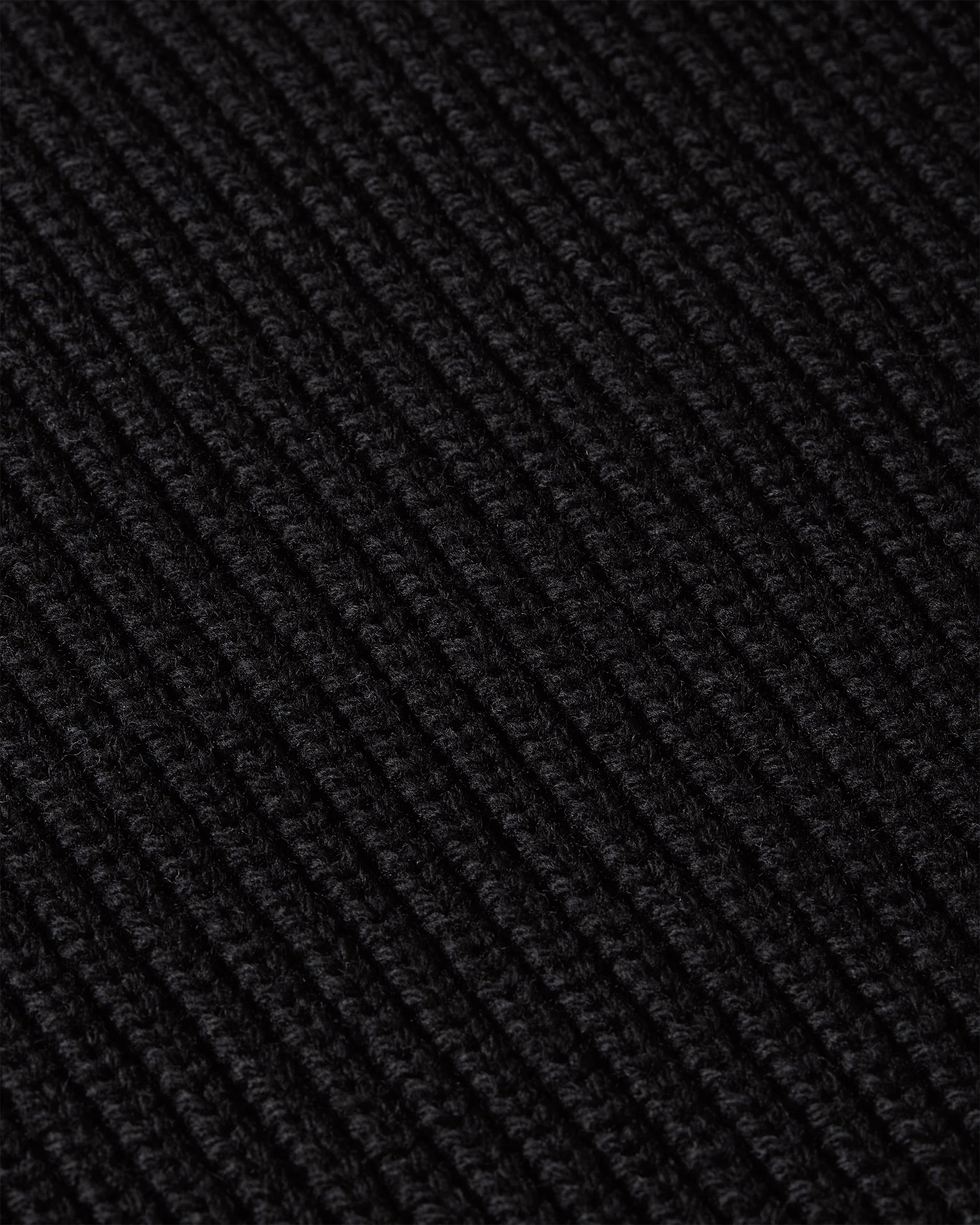 Heavy Seawool Half Zip Black