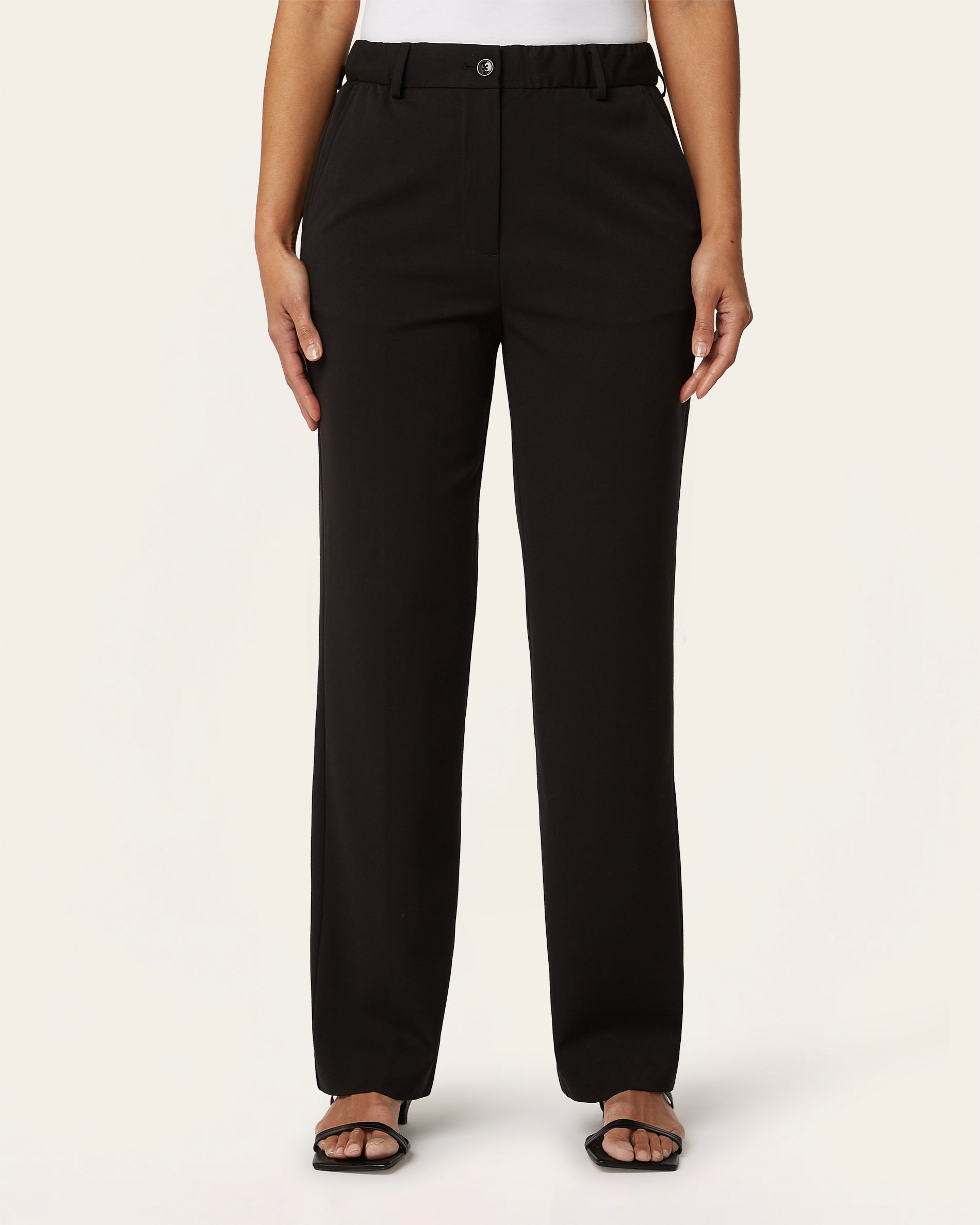 Straight Signature pants - Black