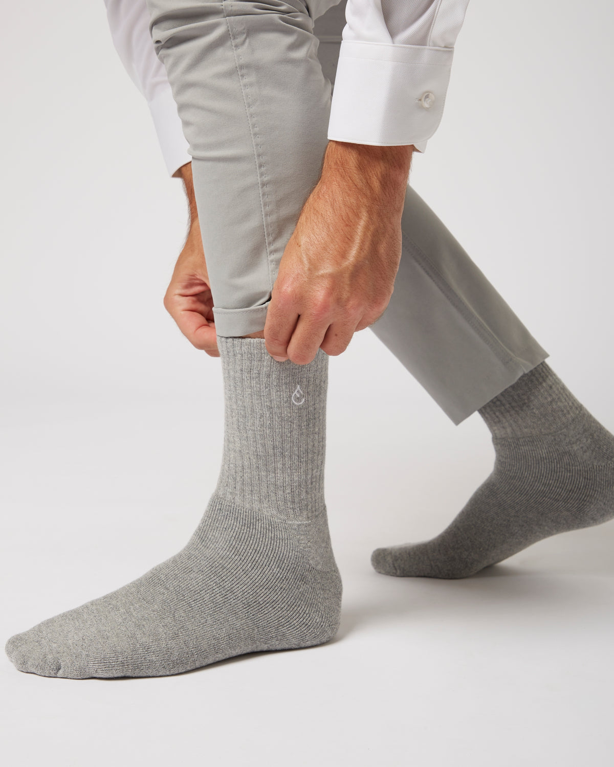 2er-Pack geruchsfreie Heatcore-Socken in grau