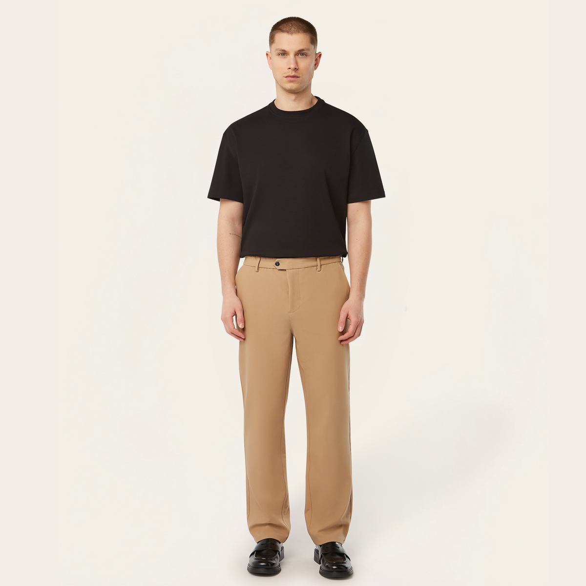 Straight pants Light Camel