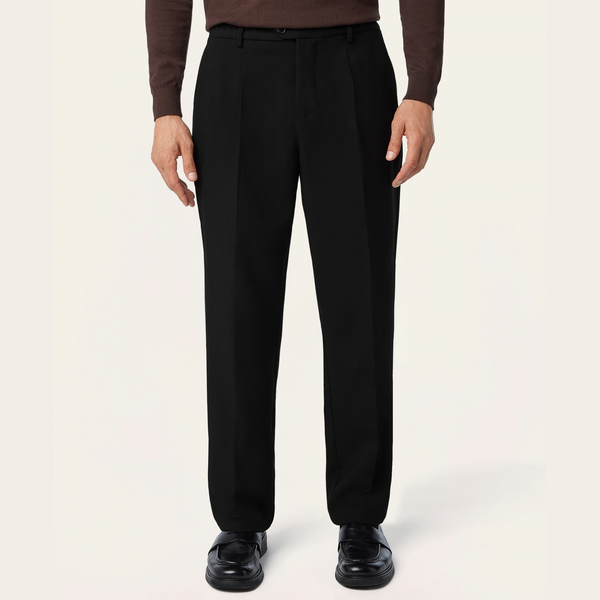 Straight Travel Pants Black