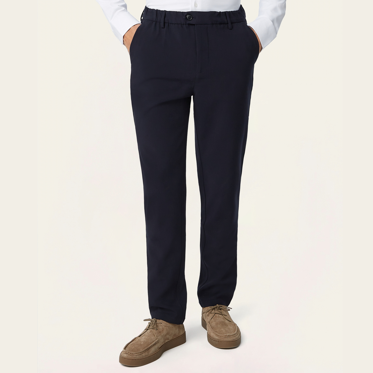 Regular Travel Pants Navy