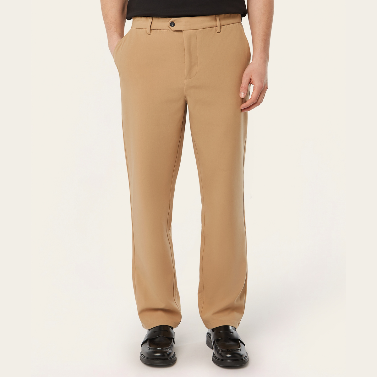 Straight pants Light Camel