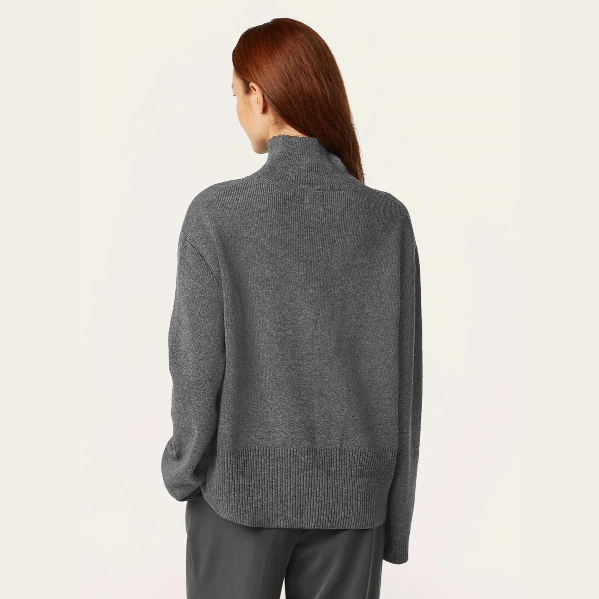 Heavy Seawool Turtleneck - Dark Grey