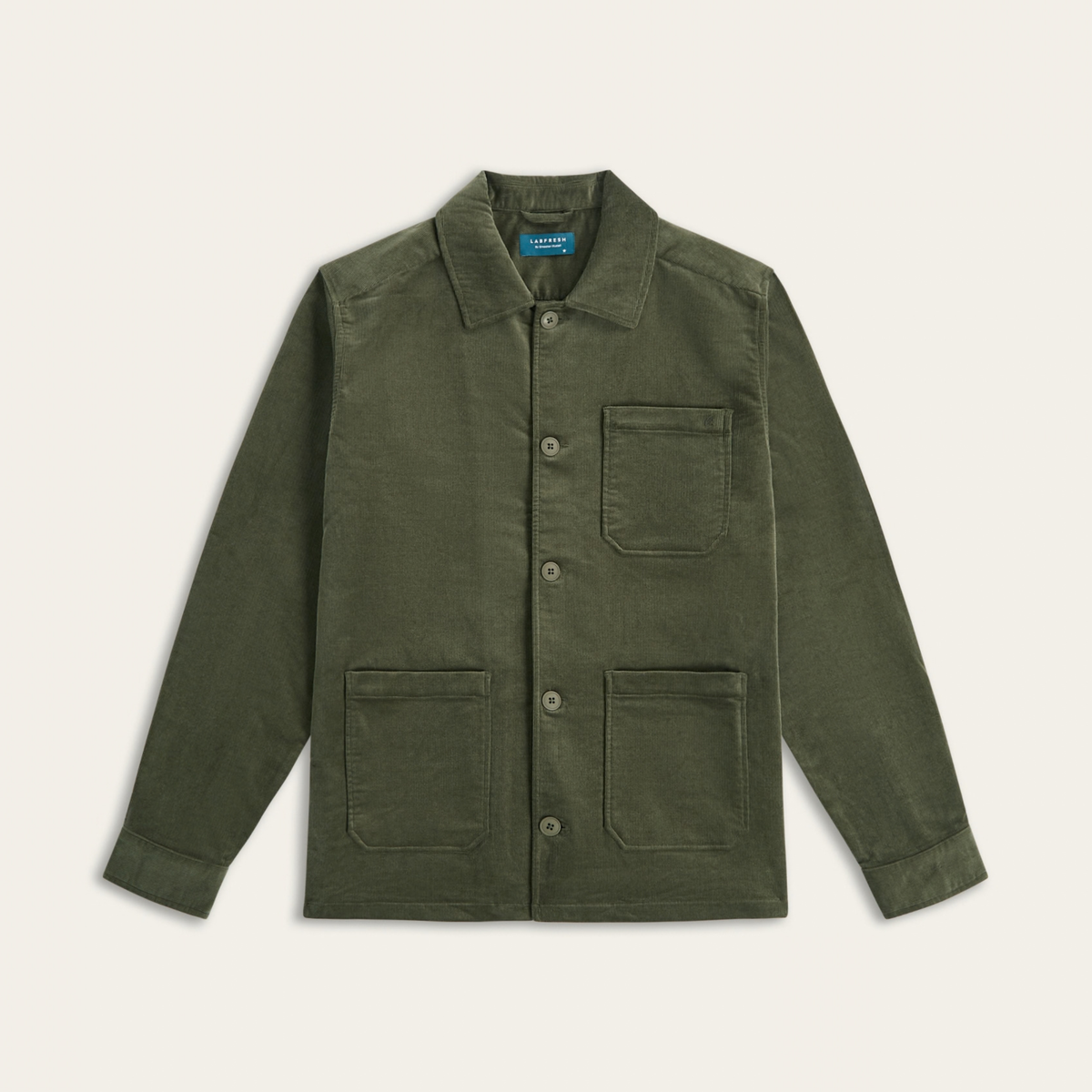 Corduroy Shirt Jacket Dark Olive