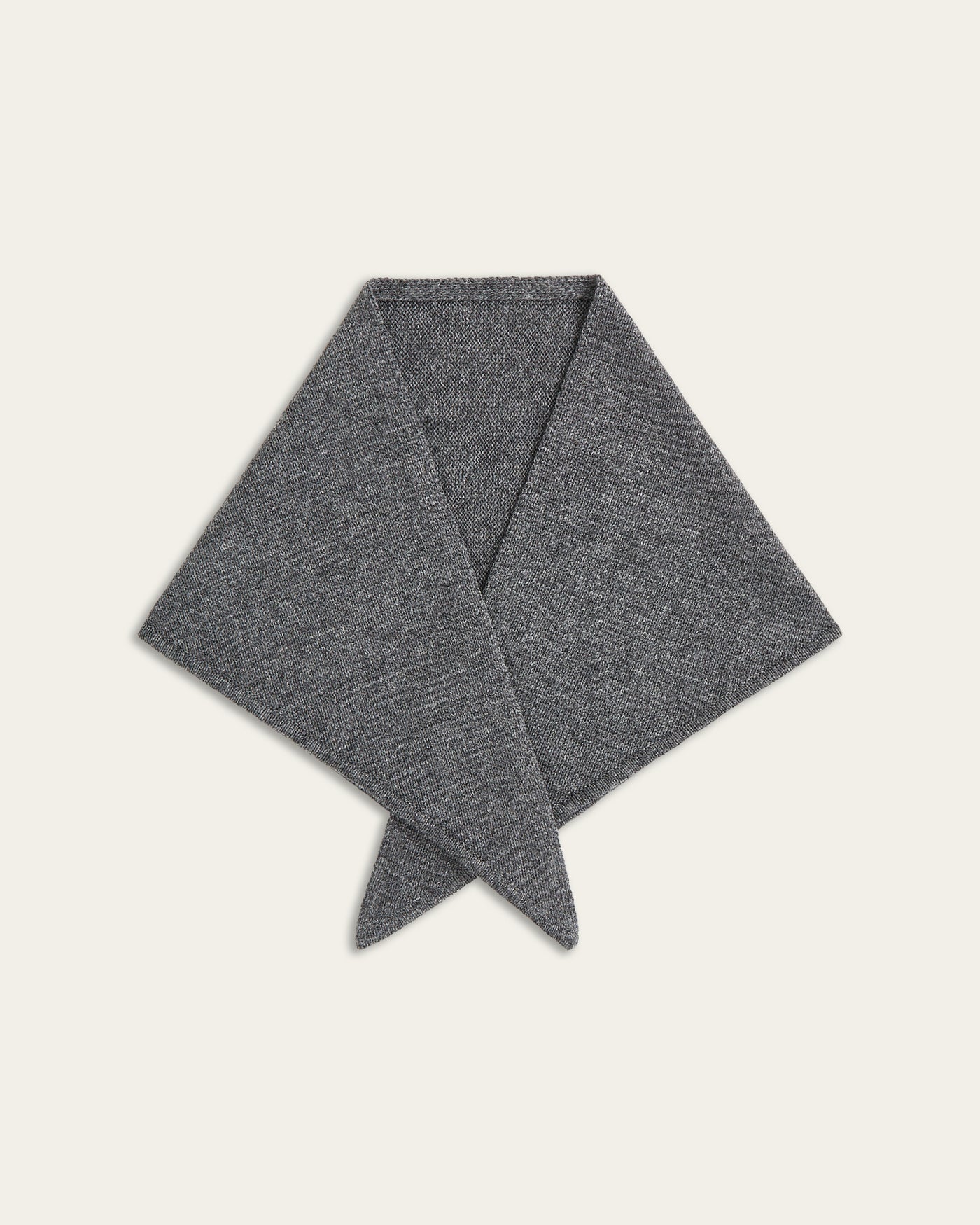 Heavy Seawool Triangle Scarf - Dark Grey