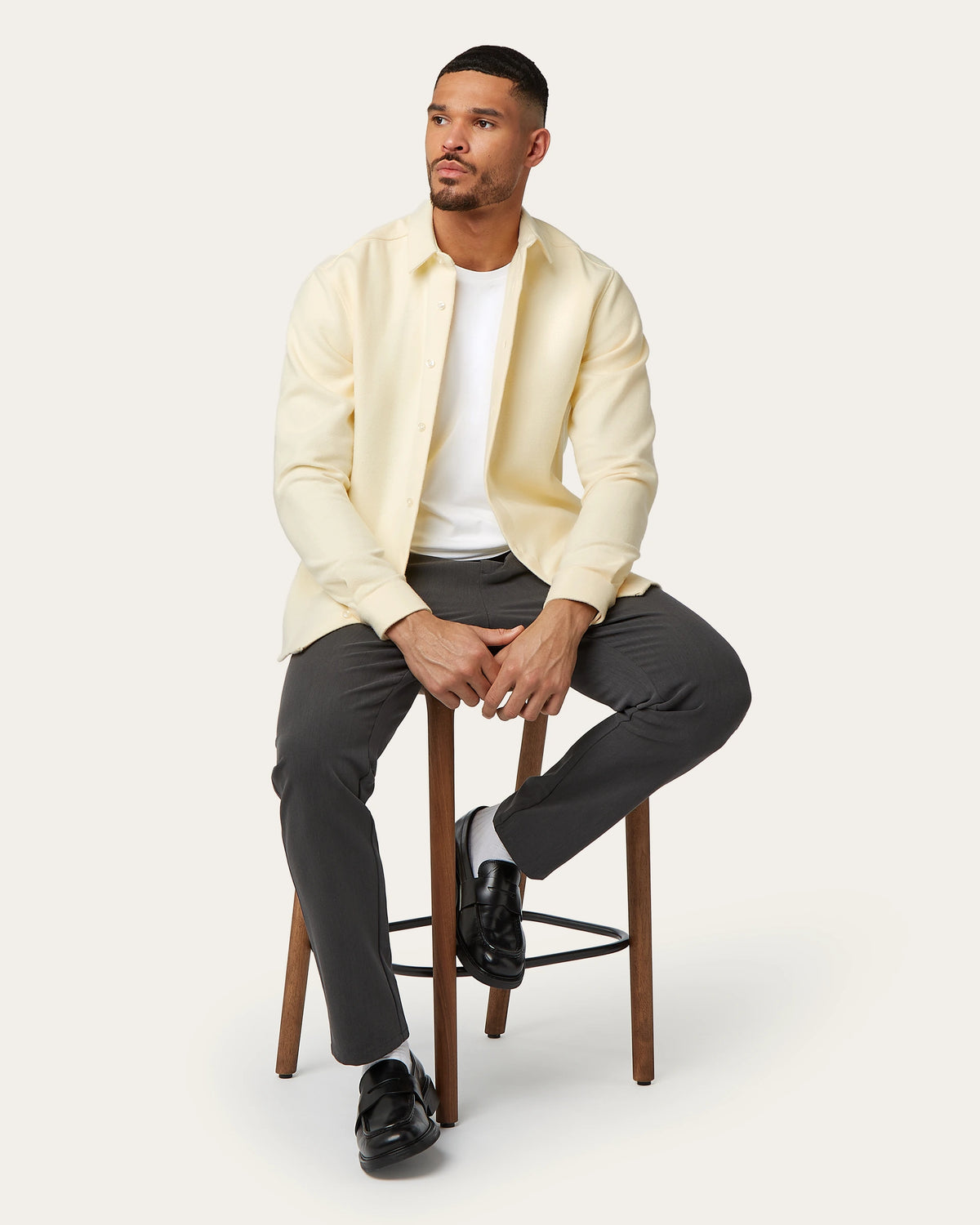 Flannel shirt Butter Yellow