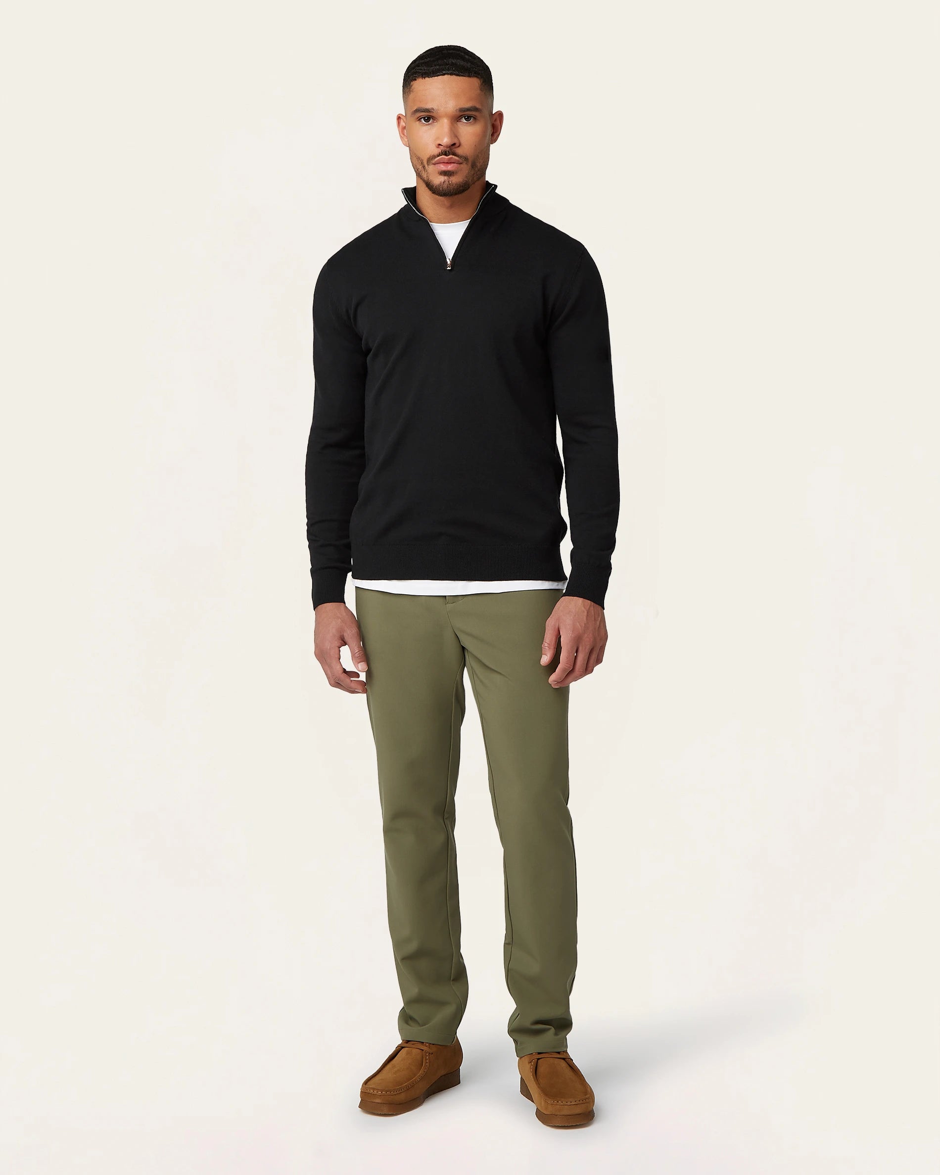 Seawool Half Zip Black