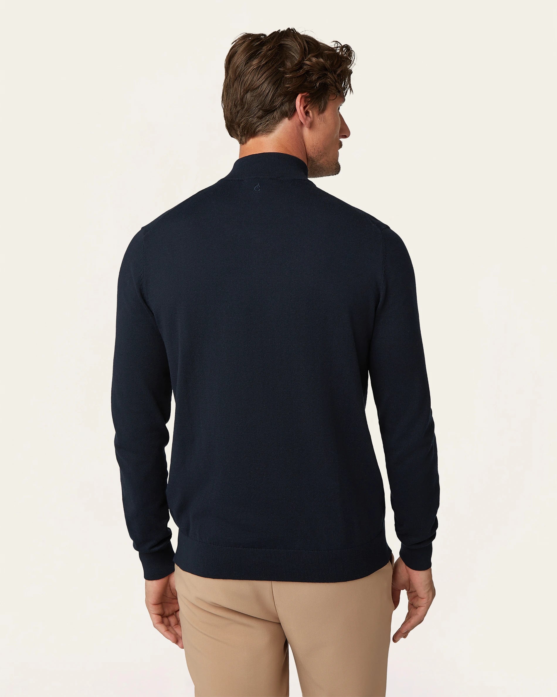 Seawool Half Zip Navy