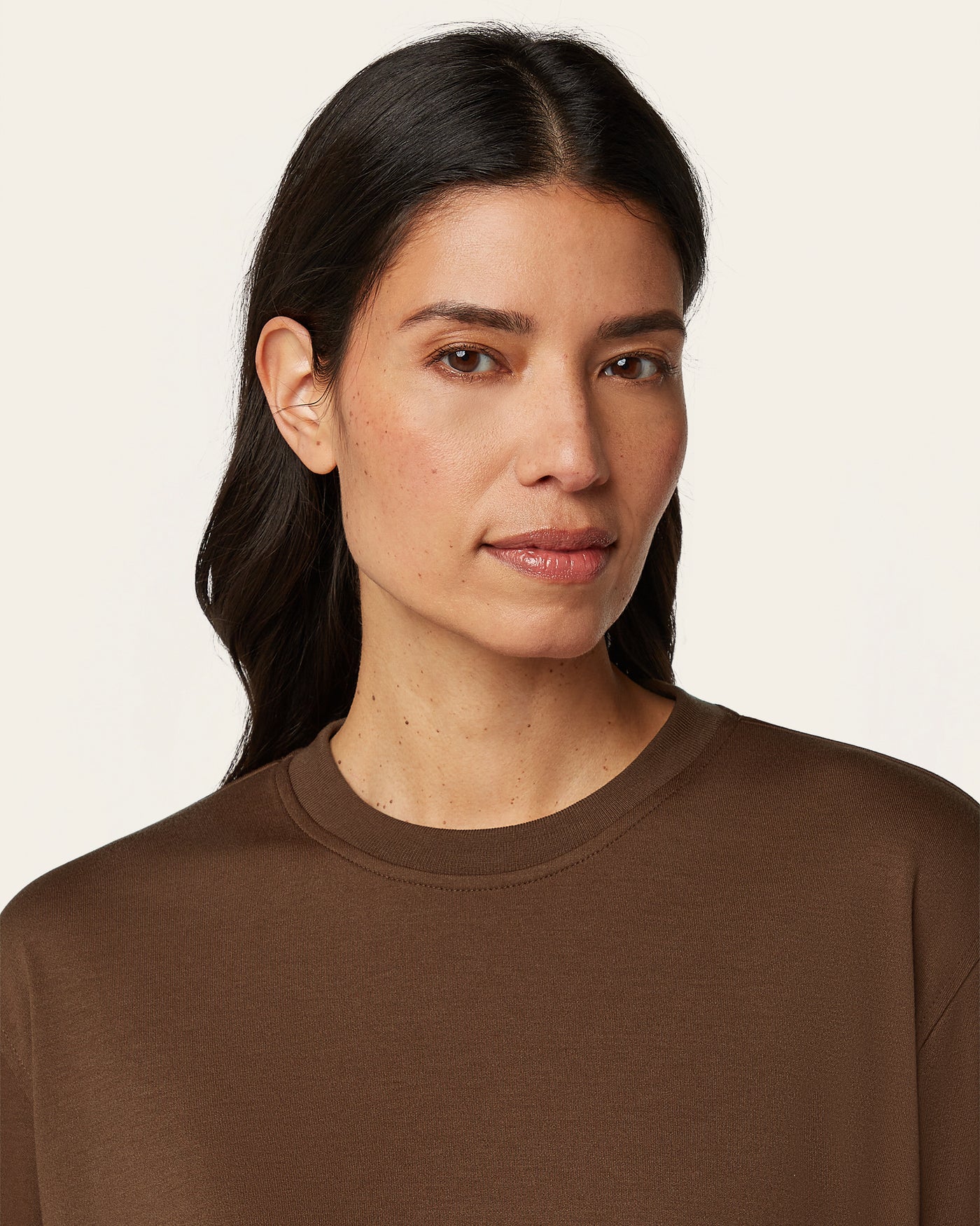 Interlock Boxy Fit T-shirt - Brown