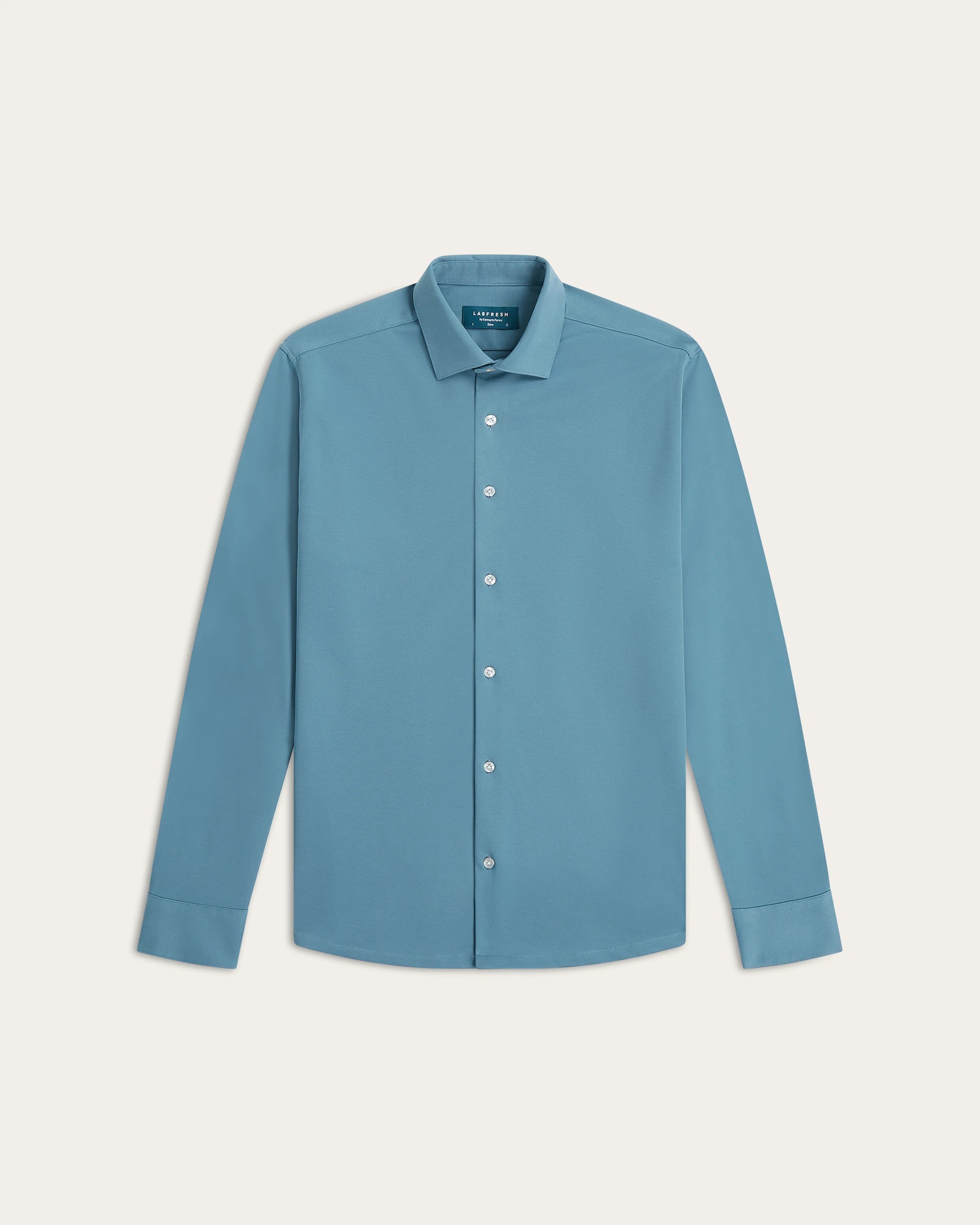 Knitted non-iron shirt Deep Blue