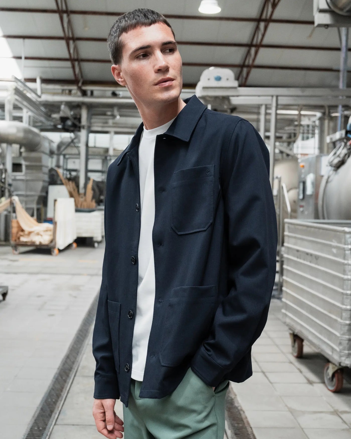 Shirt Jacket Navy