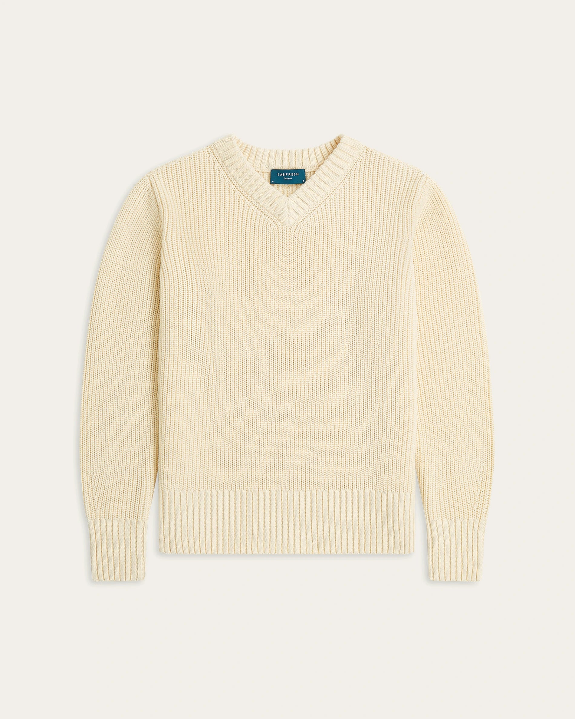 Heavy Seawool V-neck - Off White